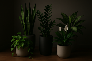 Telpaugi tumšām telpām