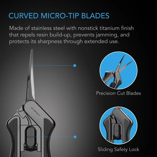 AC Infinity Curved Pruning Shear – Nerūsējošā Tērauda Atzarošanas Šķēres