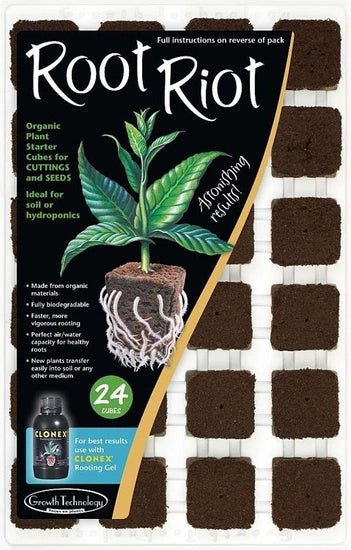 Sēšanas un spraudeņu apsakņošanas kubiki 24gb + paliktnis - www.augi - plants.lv